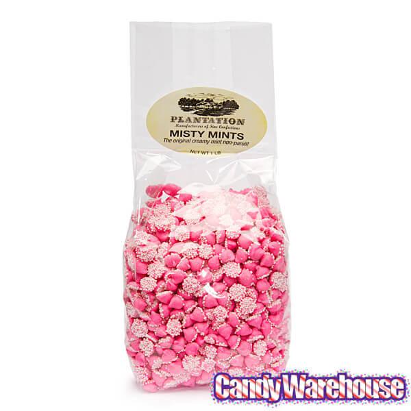 Smooth and Melty Mini Nonpareil Mint Chocolate Chips - Pink: 16-Ounce Bag - Candy Warehouse