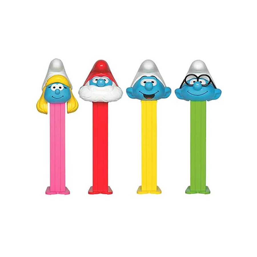 Smurfs PEZ Candy Blister Packs: 12-Piece Display - Candy Warehouse