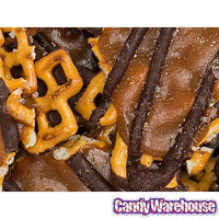 Snappers Dark Chocolate Sea Salt Caramel Pretzels: 10-Ounce Bag - Candy Warehouse