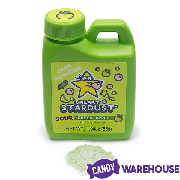 Sneaky Stardust Sour Gum Powder Bubble Jugs 12Piece Box Candy Warehouse