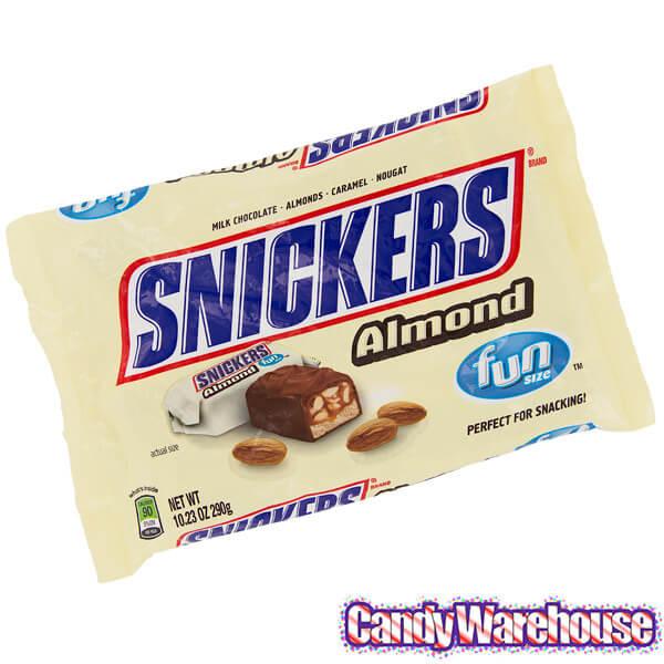 Snickers Almond Fun Size Candy Bars: 14-Piece Bag - Candy Warehouse