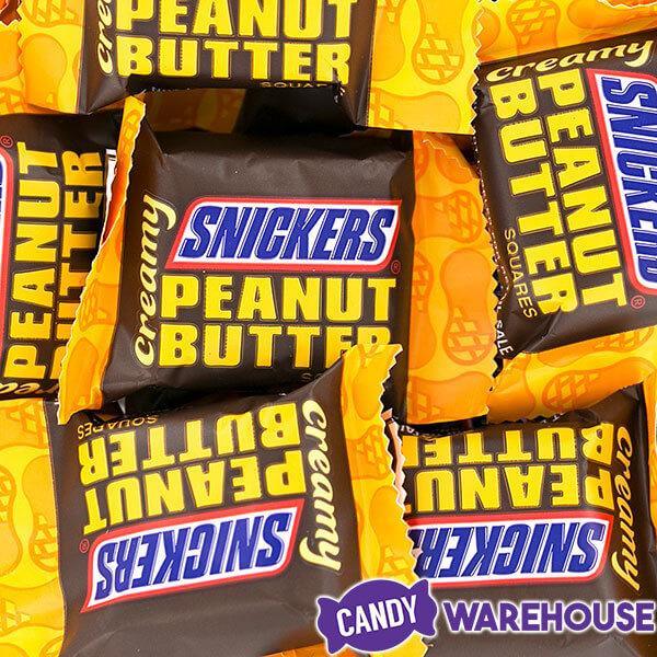 Snickers Creamy Peanut Butter Fun Size Candy Squares: 7.7-Ounce Bag - Candy Warehouse