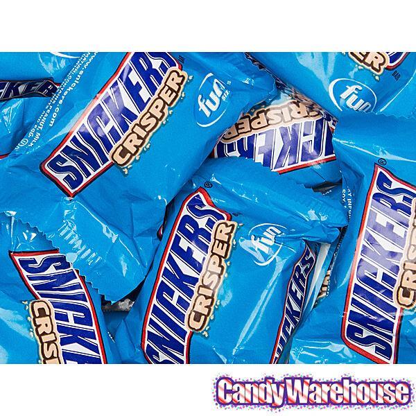 Snickers Crisper Fun Size Candy Bars: 15-Piece Bag - Candy Warehouse