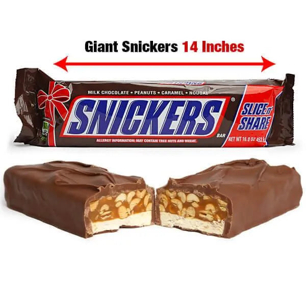 Snickers Giant 1-Pound Candy Bar – Candy Warehouse