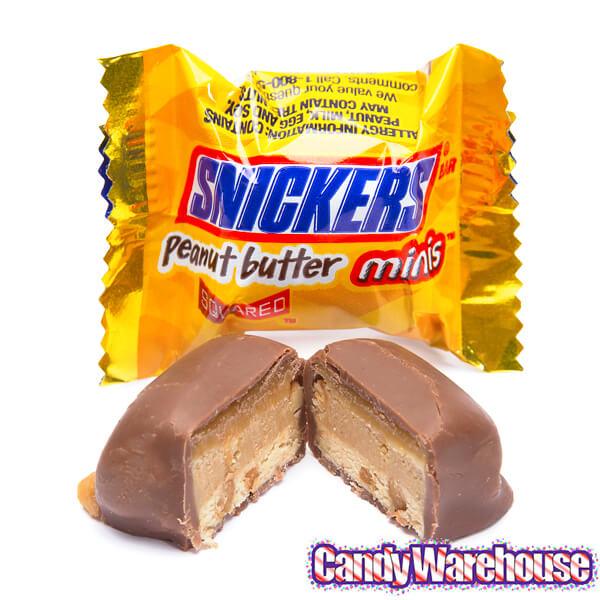 Snickers Peanut Butter Squared Minis Candy: 11.5-Ounce Bag - Candy Warehouse