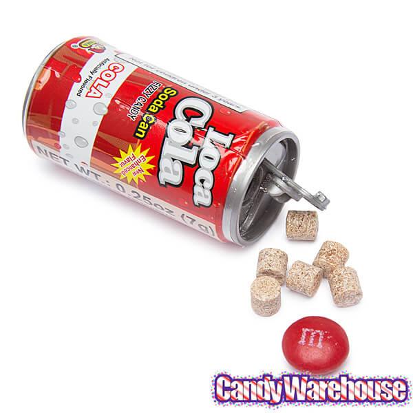 Soda Pop Fizzy Candy Cans Six-Packs: 12-Piece Box - Candy Warehouse