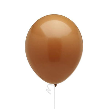 Solid Color 11-Inch Fashion Balloons - Mocha Brown: 5-Piece Set - Candy Warehouse