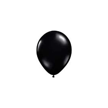 Solid Color 11-Inch Fashion Balloons - Onyx Black: 5-Piece Set - Candy Warehouse