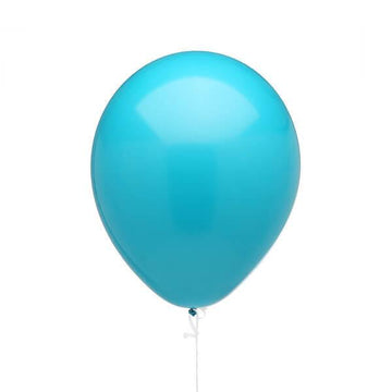 Solid Color 11-Inch Fashion Balloons - Tropical Teal: 5-Piece Set - Candy Warehouse