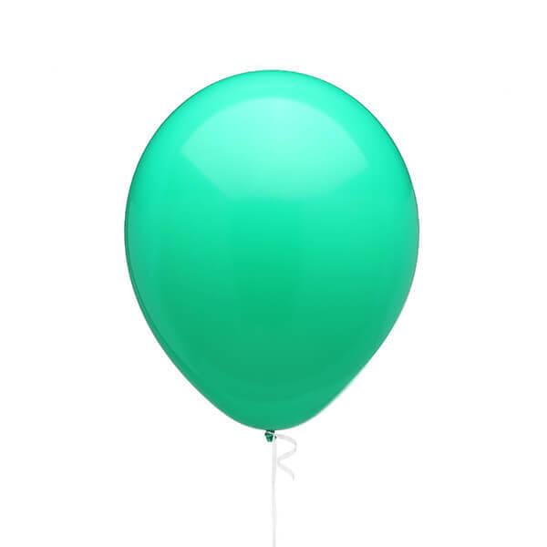 Solid Color 11-Inch Fashion Balloons - Wintergreen: 5-Piece Set - Candy Warehouse