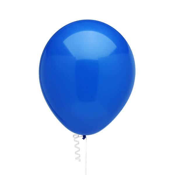 Solid Color 11-Inch Standard Balloons - Dark Blue: 5-Piece Set - Candy Warehouse