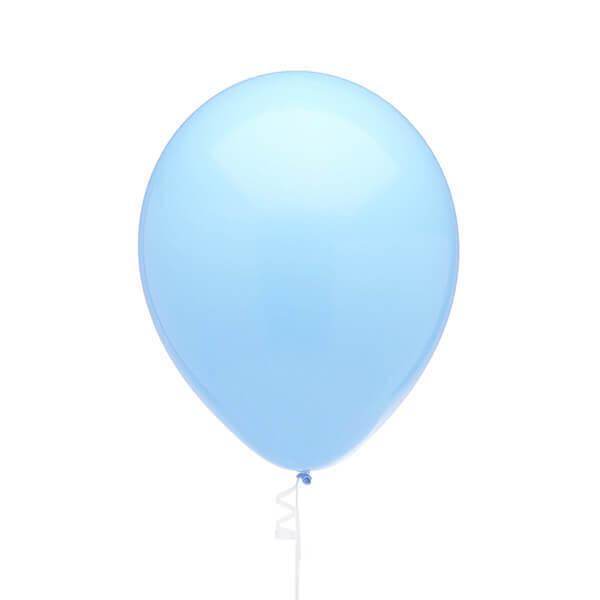 Solid Color 11-Inch Standard Balloons - Light Blue: 5-Piece Set - Candy Warehouse