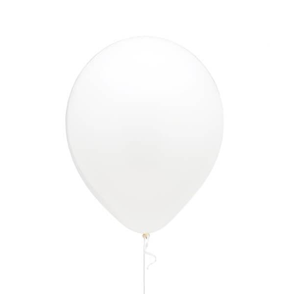 Solid Color 11-Inch Standard Balloons - White: 5-Piece Set - Candy Warehouse