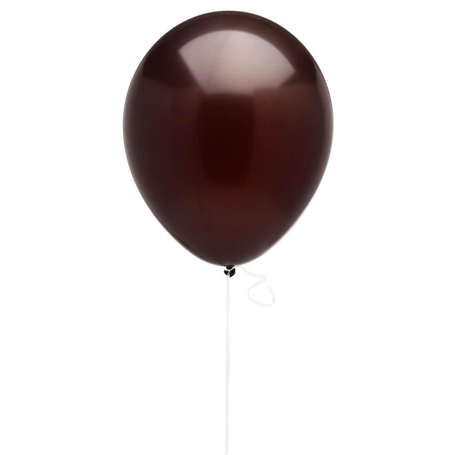 Solid Color 16-Inch Fashion Balloons - Chocolate Brown: 5-Piece Set - Candy Warehouse