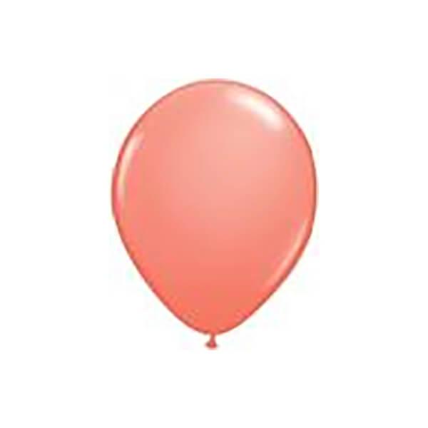Solid Color 16-Inch Fashion Balloons - Coral: 5-Piece Set - Candy Warehouse