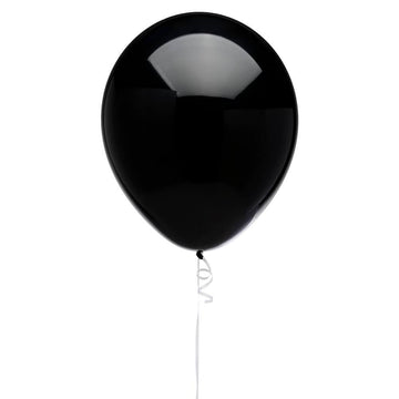 Solid Color 16-Inch Fashion Balloons - Onyx Black: 5-Piece Set - Candy Warehouse