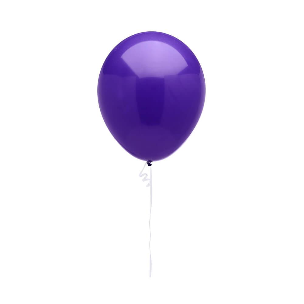 Solid Color 16-Inch Fashion Balloons - Purple Violet: 5-Piece Set - Candy Warehouse