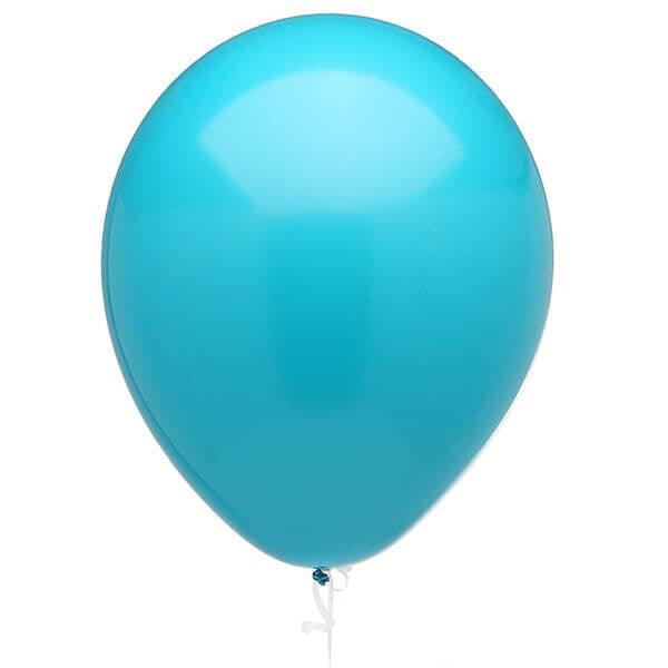 Solid Color 16-Inch Fashion Balloons - Tropical Teal: 5-Piece Set - Candy Warehouse