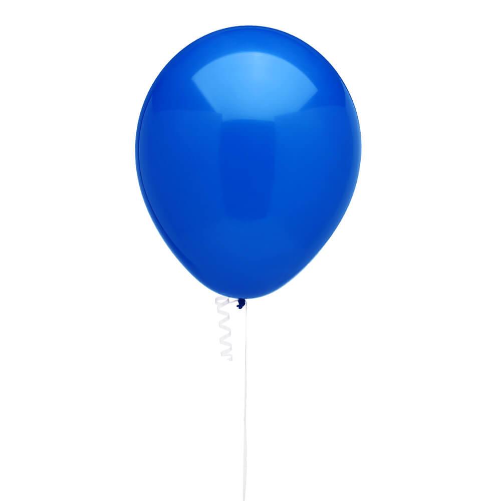 Solid Color 16-Inch Standard Balloons - Dark Blue: 5-Piece Set - Candy Warehouse