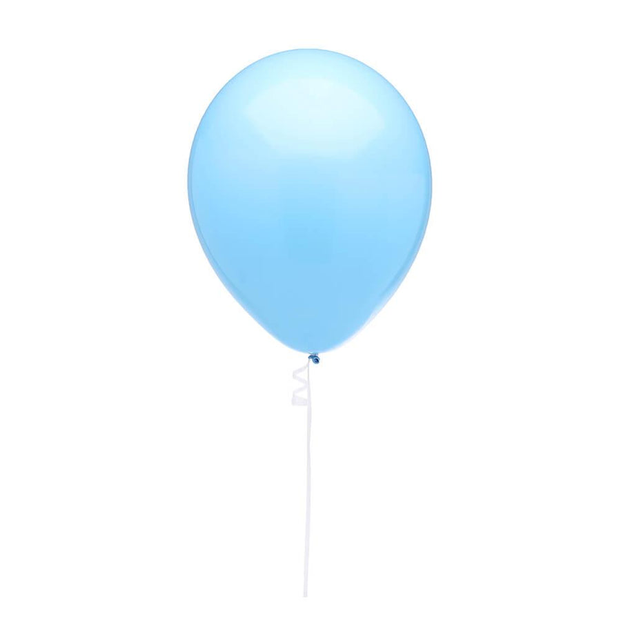 Solid Color 16-Inch Standard Balloons - Light Blue: 5-Piece Set - Candy Warehouse
