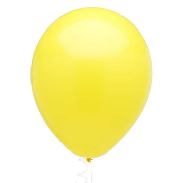 Solid Color 16-Inch Standard Balloons - Yellow: 5-Piece Set - Candy Warehouse