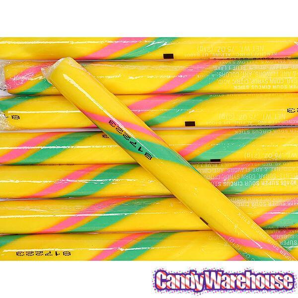 Sour Citrus Hard Candy Sticks: 100-Piece Box - Candy Warehouse