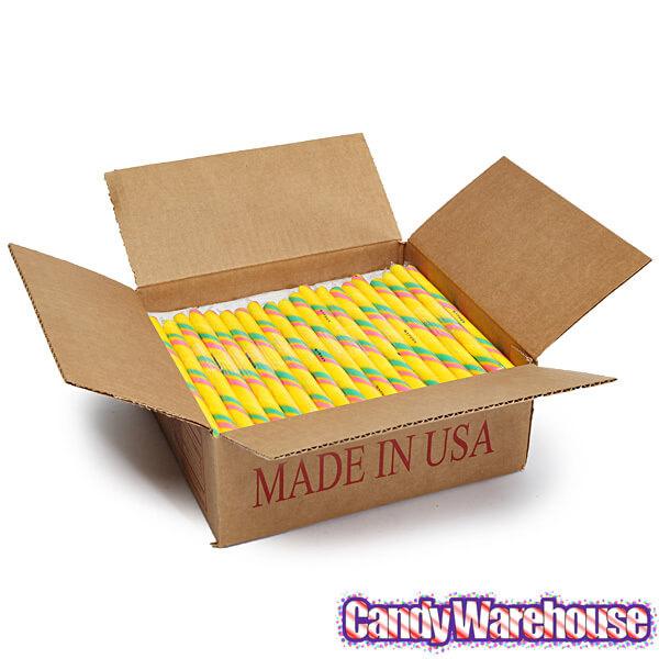 Sour Citrus Hard Candy Sticks: 100-Piece Box - Candy Warehouse