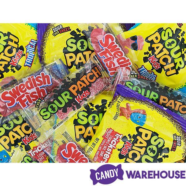 Sour Patch Kids and Swedish Fish Candy Packs Assortment: 160-Piece Bag - Candy Warehouse