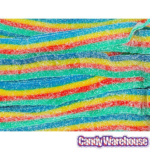 Sour Power Belts Candy - 4 Flavor Rainbow: 3KG Bag - Candy Warehouse