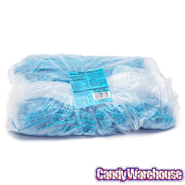 Sour Power Belts Candy - Berry Blue: 3KG Bag - Candy Warehouse