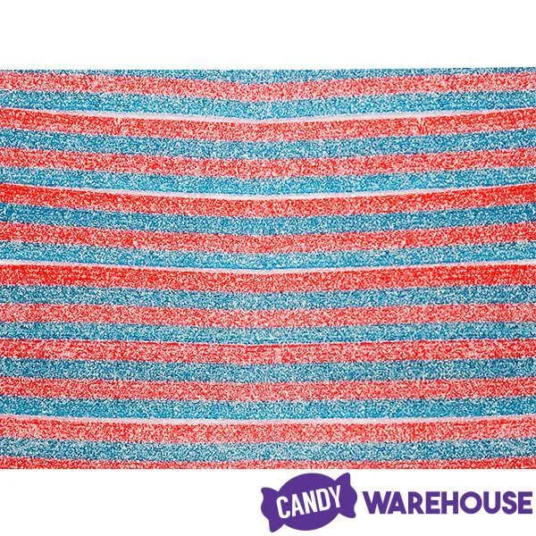 Sour Power Belts Candy Red and Blue Raspberry 3KG Bag Candy Warehouse