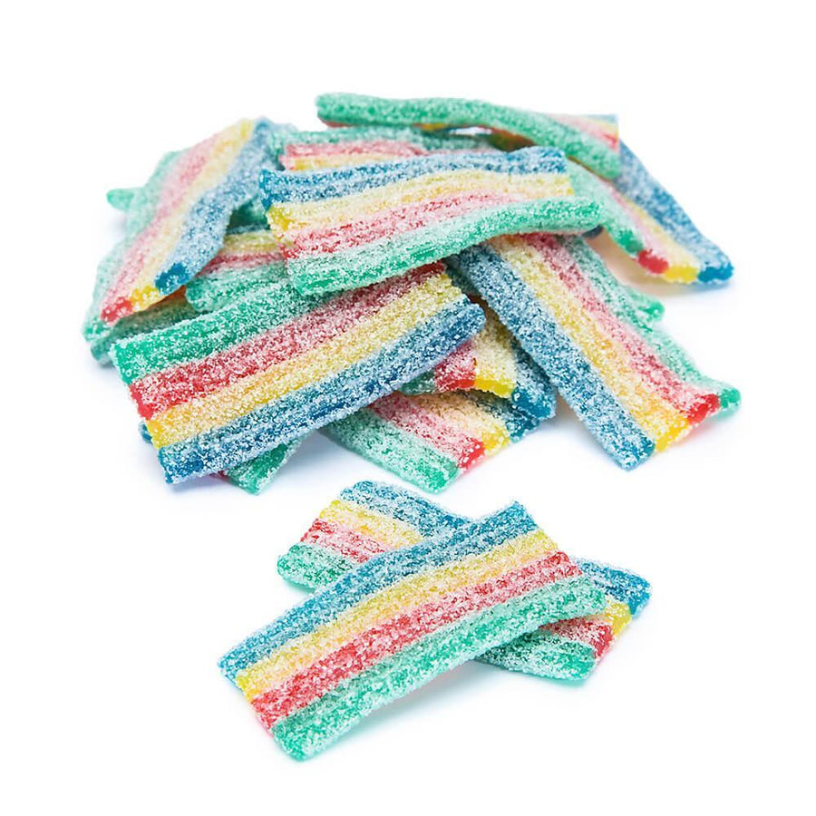 Sour Power Rainbow Mini Candy Belts: 3KG Bag - Candy Warehouse