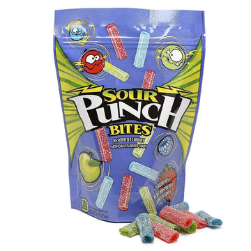 Sour Punch Bites Candy - Assorted: 9-Ounce Bag - Candy Warehouse
