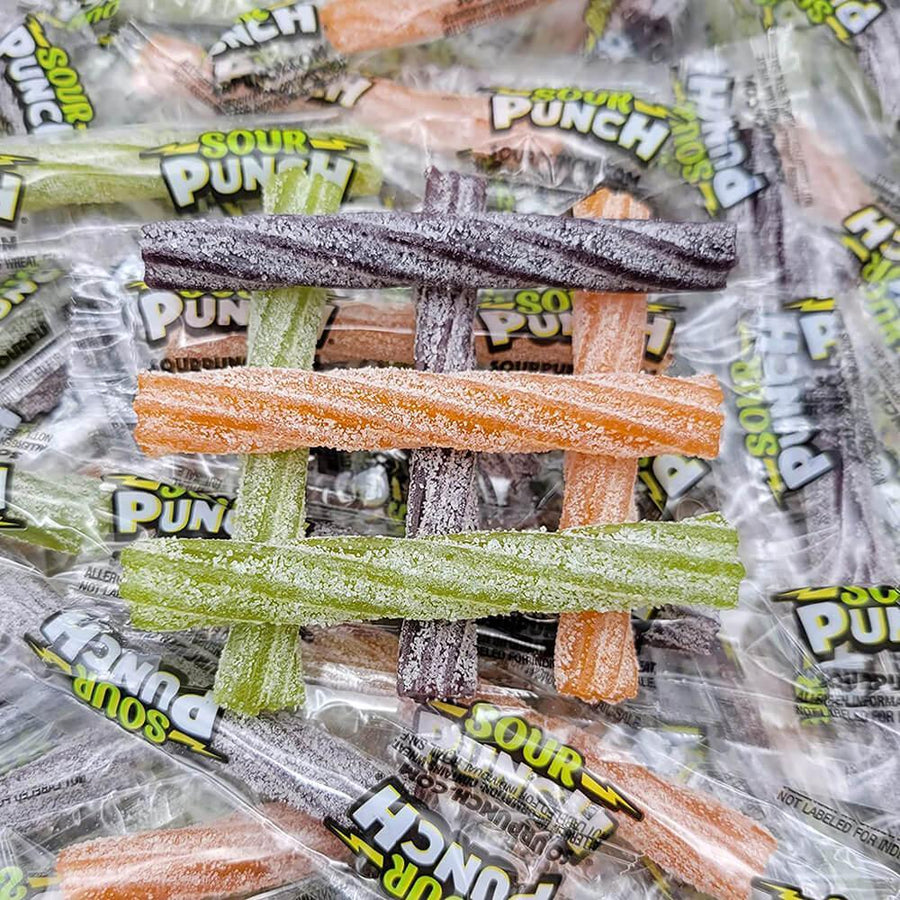 Sour Punch Twists Assorted Halloween Candy: 90-Piece Bag - Candy Warehouse