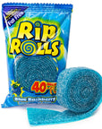 Sour Rip Rolls - Blue Raspberry: 24-Piece Display | Candy Warehouse