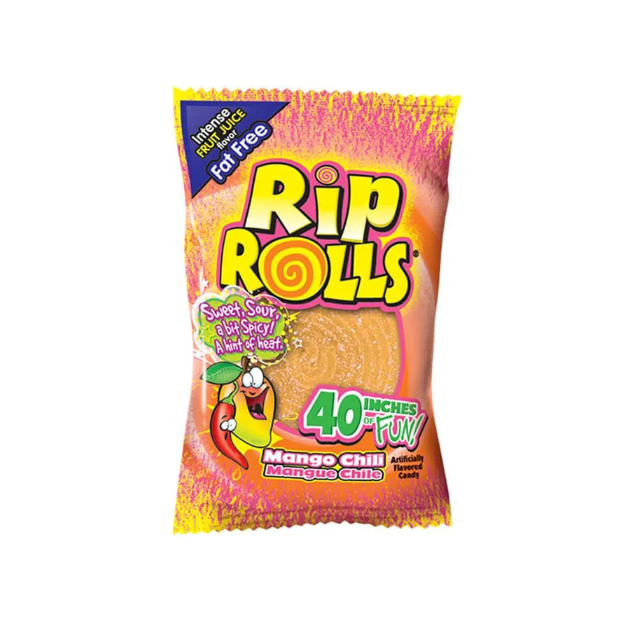 Sour Rip Rolls - Mango Chili: 24-Piece Display | Candy Warehouse