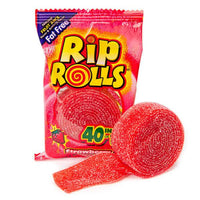 Sour Rip Rolls - Strawberry: 24-Piece Display - Candy Warehouse