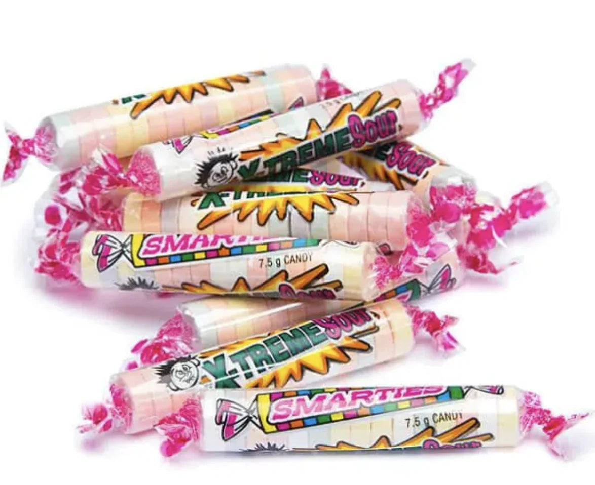 Sour Smarties Candy Rolls: 8LB Box