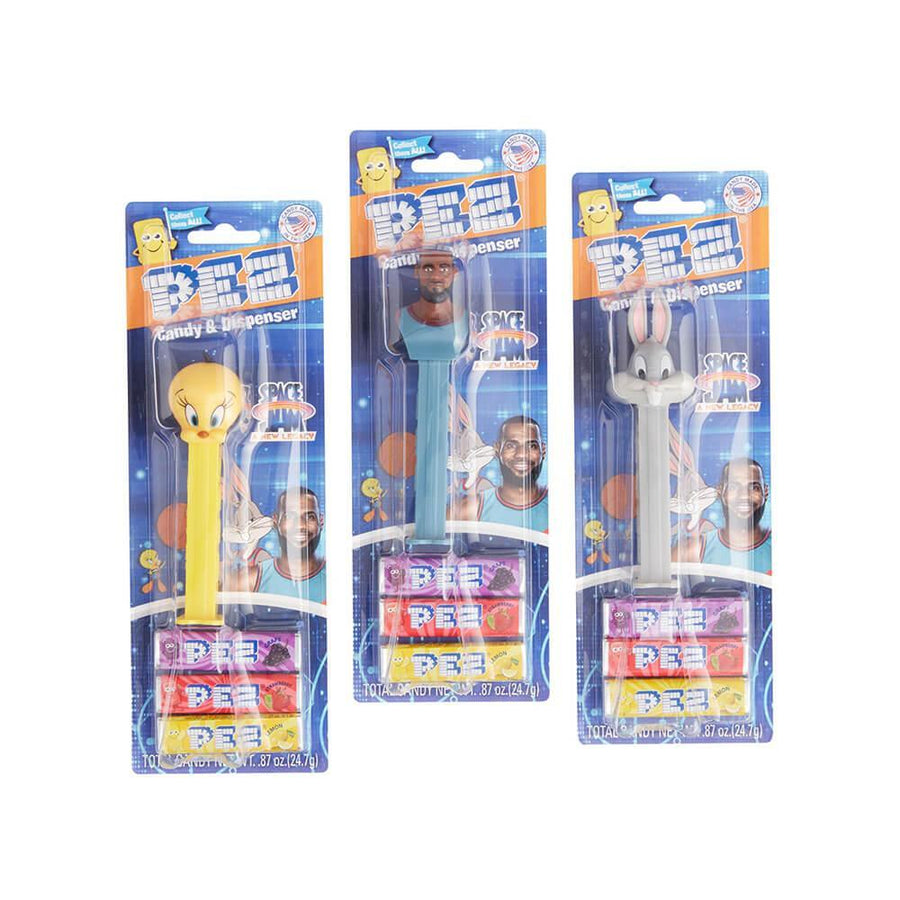 Space Jam PEZ Candy Blister Packs: 12-Piece Display - Candy Warehouse