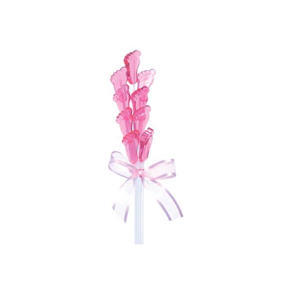Sparkle Candy Baby Feet Lollipops - Pink: 100-Piece Bag - Candy Warehouse