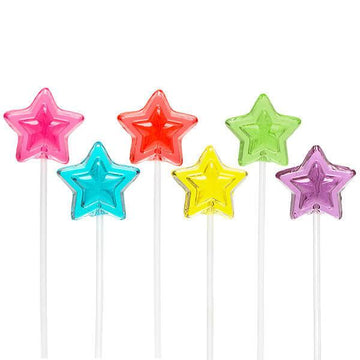 Sparkle Candy Star Lollipops - Assorted: 100-Piece Bag - Candy Warehouse