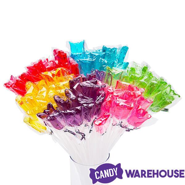 Sparkle Candy Tulip Lollipops: 100-Piece Bag - Candy Warehouse