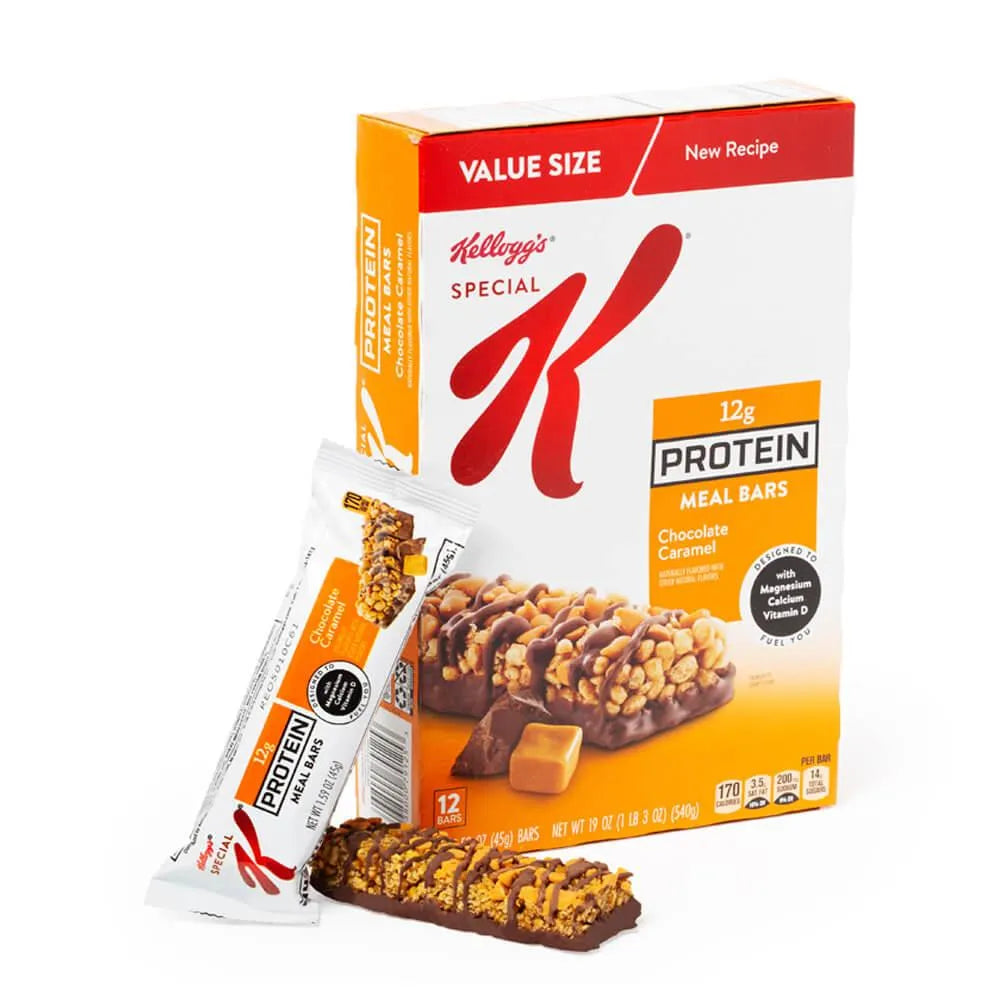 Special K Protein Meal Bars Chocolate Caramel 12Piece Box Candy