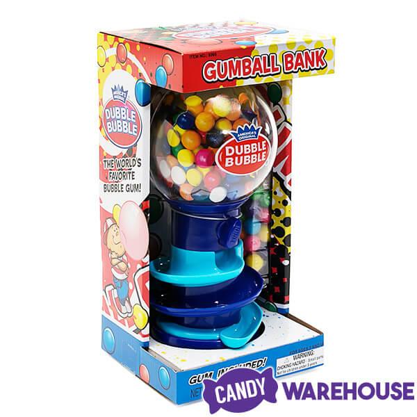Spiral Fun 10-Inch Gumball Machine with Gumballs: Blue - Candy Warehouse