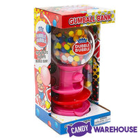 Spiral Fun 10-Inch Gumball Machine with Gumballs: Red and Pink - Candy Warehouse