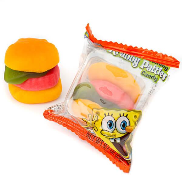SpongeBob Gummy Krabby Patties Candy Packs - Original: 40-Piece Bag - Candy Warehouse