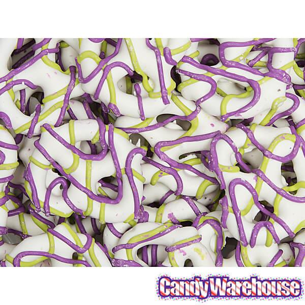 Spooky Halloween Drizzled Yogurt Mini Pretzels: 2LB Bag - Candy Warehouse