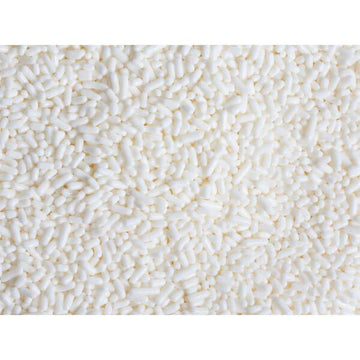Sprinkle King Candy Sprinkles - White: 6LB Carton - Candy Warehouse