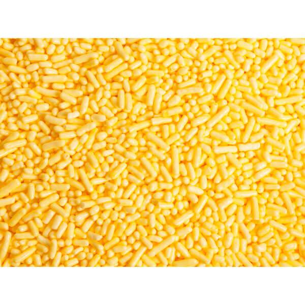 Sprinkle King Candy Sprinkles - Yellow: 6LB Carton - Candy Warehouse