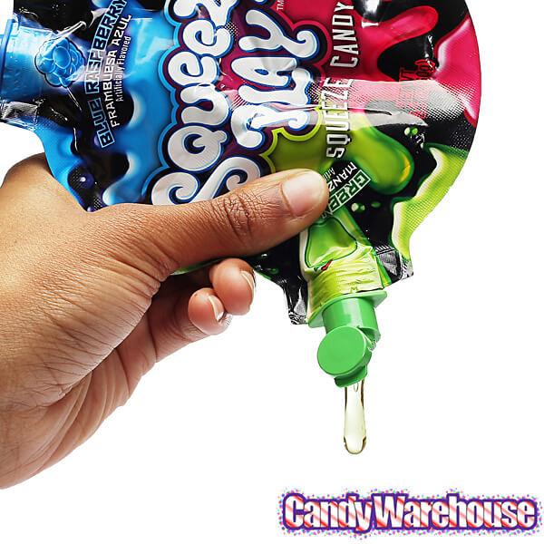 Squeeze Play 3-Flavor Gooey Candy Packs: 12-Piece Box - Candy Warehouse